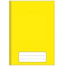 Caderno Brochura Escolar Capa Dura Grande com 96 Folhas Cor:Amarelo