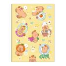 Caderno Brochura Grande Capa Dura Capivara 80 Folhas CapyClub - Tilibra Papelaria Fofo Materia Escolar Capybara