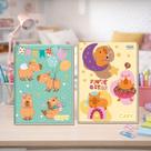 Caderno Brochura Grande Capivara 96 Folhas Capa Dura Menina Caderno Brochura Grande Capivara 96 Folhas Capa Dura Menina