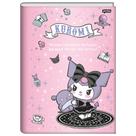 Caderno Brochura (Grande) Universitário 80 Folhas Capa Dura Kuromi Sanrio - Jandaia COR:KUROMI ABRAÇO