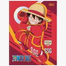 Caderno Brochura One Piece 20cm x 27,5cm 80 Folhas Capa Dura Tilibra Anime Luffy Piratas