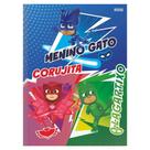 Caderno Brochura Universitário Capa Dura 1 Matéria 80 Folhas PjMasks SD