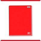 Caderno Brochura Vermelho KAZ 96 Folhas Grande 200mm x 275mm Material Escolar Faculdade Resistente