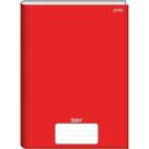 Caderno brochurao 96f stiff vermelho - jandaia