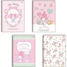 Caderno Brochurão Capa Dura MY Melody 80 Folhas Pacote com 5