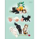 Caderno Brochurão Capa Dura Purrfect CATS 80 Folhas