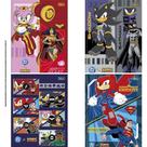 Caderno Brochurão Capa Dura Sonic DC 80FLS Pacote com 05 Caderno Brochurão Capa Dura Sonic DC 80FLS Pacote com 05