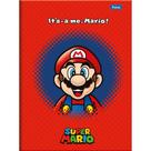Caderno Brochurão Capa Dura Super Mario BROS 80 Folhas Pacote com 5 Unidades