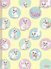 Caderno Brochurão Grande Pautado Gatinha Sissi 80 Folhas Capa Dura Animativa