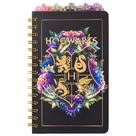 Caderno Búfalo Harry Potter prateado com brasão de Hogwarts