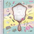 Caderno Cad College APS Teen 1M 120 Folhas Foroni Capa Dura Metalizada