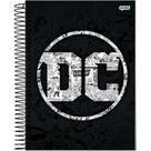 Caderno capa dura dc comics 80fls - capa preta