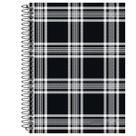Caderno Capa Dura Flat 10 Matérias 160 Folhas Espiral Preto