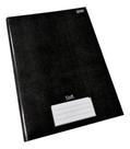 Caderno Capa Dura Stiff Preto 48 Folhas -