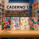Caderno Capa Dura Um Quarto Espiral 96 FLS Tropical Inspiração Feminino