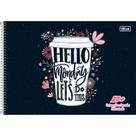 Caderno Cartografia Capa Dura 96 Folhas S/s Milimetrado Feminino D+ Capa 02 - Tilibra