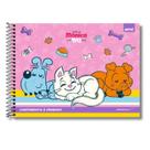 Caderno Cartografia e Desenho Turma da Mônica Pets Capa Dura 80 Folhas Spiral Caderno Cartografia e Desenho Turma da Mônica Pets Capa Dura 80 Folhas Spiral