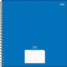 Caderno Cartografia Meia Pauta Stiff 80 Folhas Azul Capa Dura