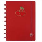 Caderno Chococherry Cereja com Discos 80 Folhas Aromatizado Com Cheirinho