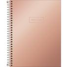 Caderno Colegial 1 matéria West Village Metalizado Rose - Tilibra