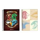 Caderno Colegial 10 Matérias Harry Potter Com Adesivos