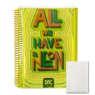Caderno Colegial 10mat 160fls Bubble Amarelo DAC