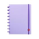 Caderno Colegial 80 Fls C.D. Pop Disc - Yummy Color Lilás Pastel 1