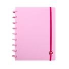 Caderno Colegial 80 Fls C.D. Pop Disc - Yummy Color Rosa Pastel 1
