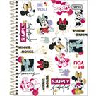 Caderno Colegial Capa Dura 10 Materias Minnie 160fls