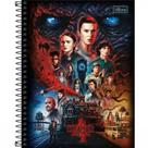 Caderno Colegial Capa Dura Stranger Things 10 Materias 160fls