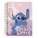 Caderno Colegial Inteligente Disney Stitch 80 Fls Removível