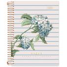 Caderno Colegial Natus 80 Folhas Capa Dura Floral Dourada (pacote com 4)