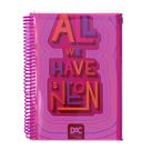 Caderno Colegial Rosa DAC Color Bubble 10 Matérias com Malote Zip 3562 Caderno Colegial Rosa DAC Color Bubble 10 Matérias com Malote Zip 3562