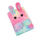 Caderno com Capa em Pelúcia Gatinho Premium 96 Folhas Tie Dye