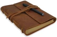 Caderno CoolEathor POROMO Couro A5 - 240 Páginas - Marrom
