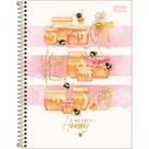 Caderno De 01 Materia Capa Dura Honey Bee 80fls Sortidas