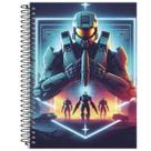 Caderno De 15 Matérias Capa Dura Espiral 240 Folhas Games