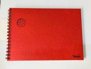 Caderno de artes Dessin feito á mão vermelho 150g com 40 fls Caderno de artes Dessin feito á mão vermelho 150g com 40 fls