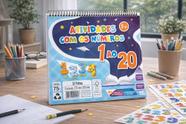 Caderno de Atividades com Números 32 Folhas Infantil Educativo Matemática Coordenação Motora Escolar Aprendizado Criança