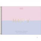 Caderno De Cartografia E Desenho Happy 80fls Capas Sortidas