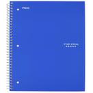 Caderno de cinco estrelas, 5 assuntos, pautado em 200 folhas, azul