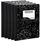 Caderno de composição Enday Wide Ruled de 100 folhas (pacote com 5)