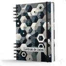 Caderno De Controle De Caixa Capa Dura Meu Controle Hexágono