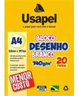 Caderno de Desenho A4 Branco 140g Usapel Caderno de Desenho A4 Branco 140g Usapel