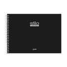Caderno de desenho e cartografia Capa Dura 80 Folhas Preto Stilo Caderno de desenho e cartografia Capa Dura 80 Folhas Preto Stilo
