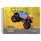 Caderno de Desenho e Cartografia Power Truck 60 folhas Animativa COR:AMARELO