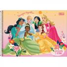 Caderno De Desenho Espiral Capa Dura Princesas 80 Folhas Tilibra