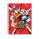 Caderno De Desenho Espiral Heroes 1/4 Infantil Escolar Caderno De Desenho Espiral Heroes 1/4 Infantil Escolar
