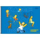 Caderno De Desenho Espiral Simpson 80fls Capa Dura