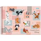 Caderno de desenho Foroni Disney pets 275x200mm 80 folhas